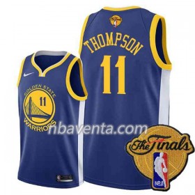 Camiseta Hombre Golden State Warriors Klay Thompson 11 2018 NBA Finals Nike Azul Swingman